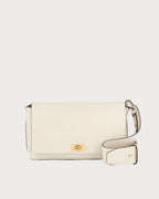 ANYA HINDMARCH Mortimer Cross - body | 安雅·希德玛芝 Mortimer 斜背包(粉笔白) - LondonKelly 英国名牌代购