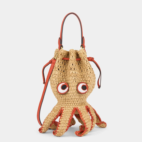ANYA HINDMARCH Octopus Cross - body | 安雅·希德瑪芝 Octopus 斜背包(天然色) - LondonKelly 英國名牌代購