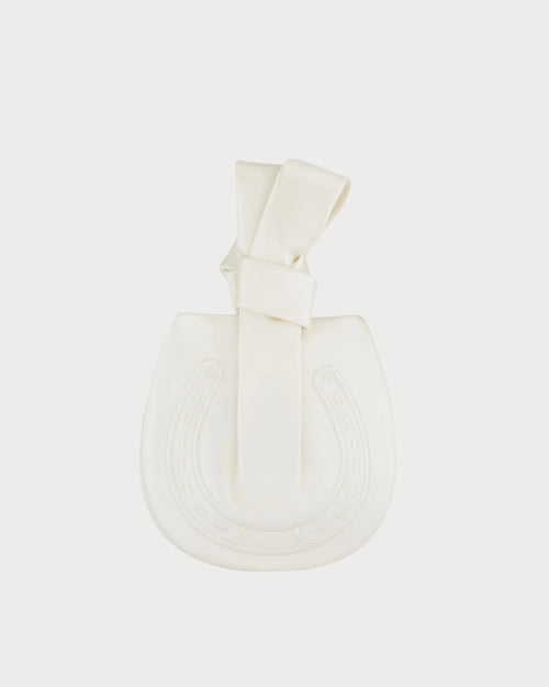 ANYA HINDMARCH Tie the Knot Clutch | 安雅·希德玛芝 Tie the Knot 手拿包(象牙白) - LondonKelly 英国名牌代购