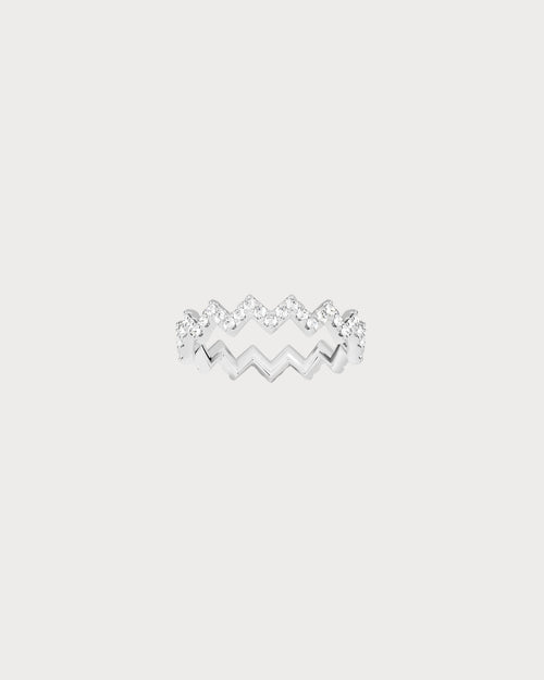 APM MONACO A17931OX Up And Down Ring | 戒指 (银色) - LondonKelly 英国名牌代购