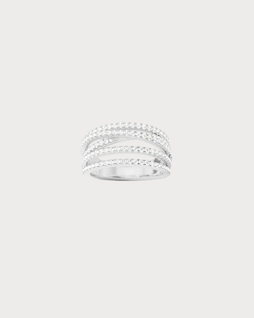 APM MONACO A19876OX Five - Hoop Ring | 五环戒指 (银色) - LondonKelly 英国名牌代购