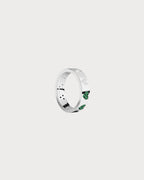 APM MONACO A22798XKG Green & White Heart Ring | 绿白爱心戒指 (银色) - LondonKelly 英国名牌代购