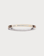 APM MONACO AB4961OXP TOI MOI Morse Code Bangle | 摩斯密码手镯 (银/玫瑰金色) - LondonKelly 英国名牌代购