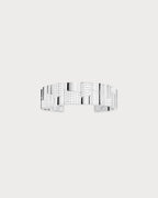 APM MONACO AB5692OX Statement Pave Cuff | 個性鑲石手環 (銀色) - LondonKelly 英國名牌代購