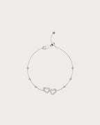 APM MONACO AB5703OX Heart Adjustable Bracelet | 爱心可调手链 (银色) - LondonKelly 英国名牌代购