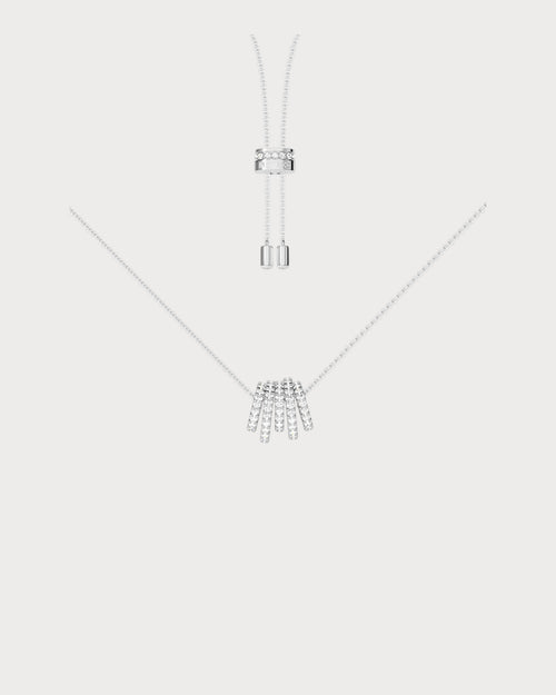 APM MONACO AC4693OX Hoop Silver Adjustable Necklace | 银色圆圈可调式项链 (多色) - LondonKelly 英国名牌代购