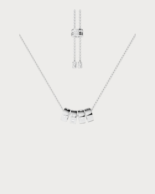 APM MONACO AC7818OX LOVE Morse Code Adjustable Necklace | 摩斯密码可调式颈链 (多色) - LondonKelly 英国名牌代购