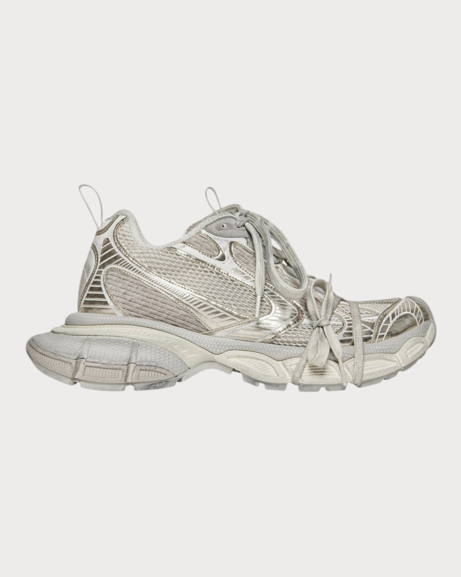 BALENCIAGA (M) 3XL Sneakers Trainers Mesh & Nylon(White