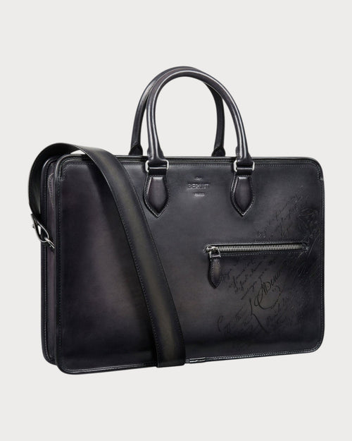 BERLUTI Un Jour Scritto Leather Briefcase | 伯鲁提 公事包 (多色) - LONDONKELLY 英国名牌代购