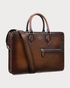 BERLUTI Un Jour Scritto Leather Briefcase | 伯魯提 公事包 (多色) - LONDONKELLY 英國名牌代購