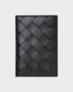 BOTTEGA VENETA Men's Intrecciato Flap Card Case | 葆蝶家 男仕银包(黑色) - LONDONKELLY 英国名牌代购
