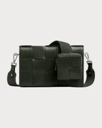 BOTTEGA VENETA Men's Leather Cassette with Versatile Strap | 葆蝶家 男仕手袋 (深绿色) - LONDONKELLY 英国名牌代购