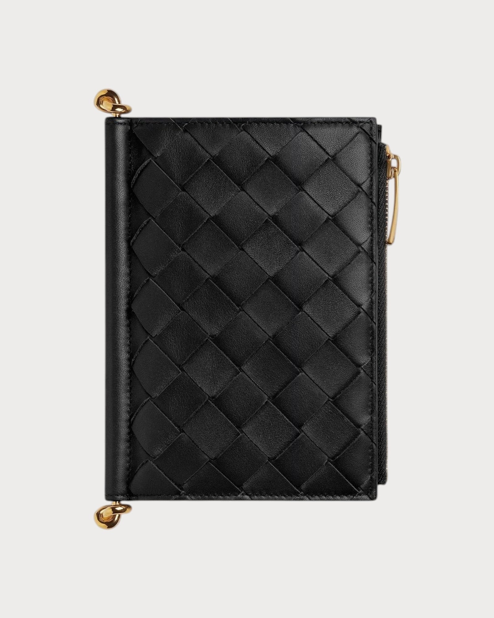 BOTTEGA VENETA BV Solstice Bi-Fold Wallet Calfskin(Medium/Black