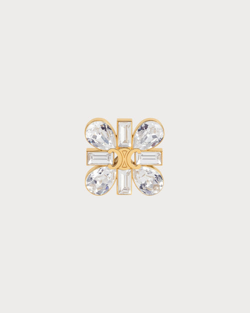 CELINE Daisy Brooch in Strass and Brass with Gold Finish | 赛琳 胸针 (金色) - LondonKelly 英国名牌代购