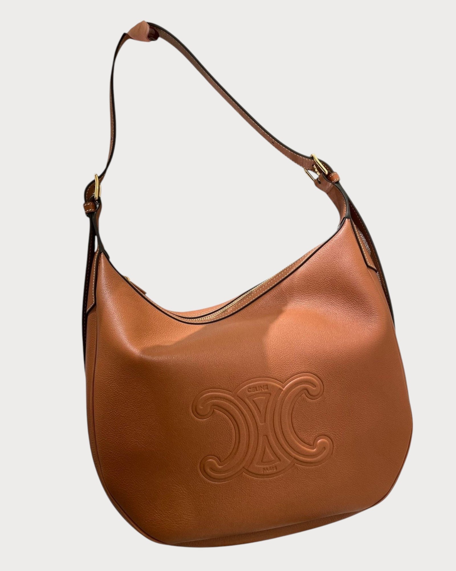 CELINE Heloise Bag Supple Grained Calfskin(Tan) | LONDONKELLY 