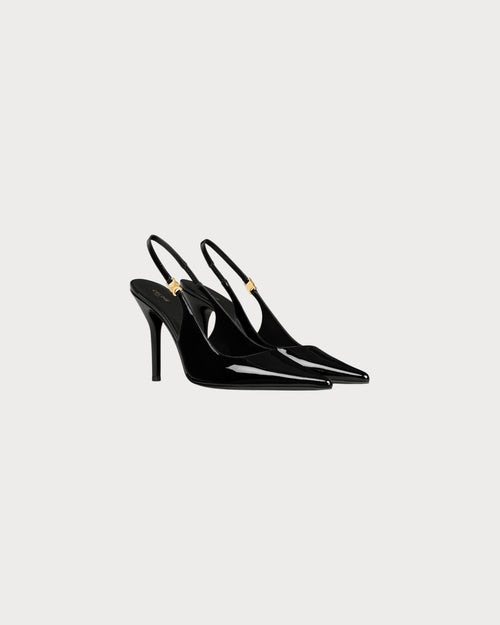 CELINE Judy Triomphe Stiletto Pump in Patent Leather | 赛琳 高跟鞋 (黑色) - LondonKelly 英国名牌代购