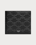 CELINE Men's Bi - Fold Card Holder In Calfskin With Triomphe Embossed | 賽琳 男仕銀包 (黑色) - LONDONKELLY 英國名牌代購