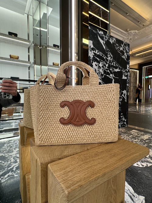 CELINE Raffia Small Cabas Thais | 賽琳 草編手袋 (啡色) - LondonKelly 英國名牌代購