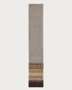 CELINE Scarf brushed fair isle alpaca wool(Natural) - LONDONKELLY 英国名牌代购