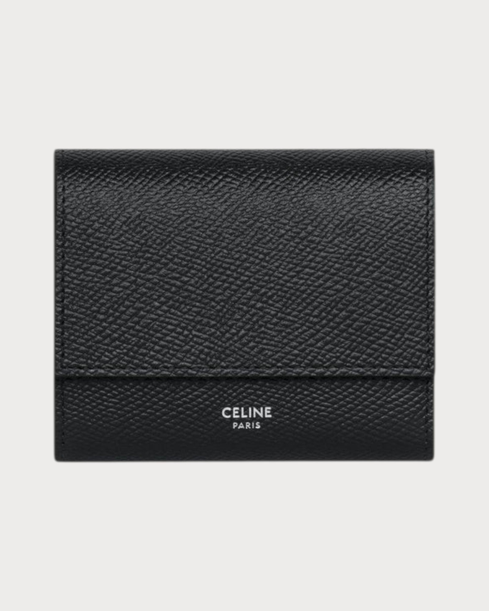 CELINE Trifold Wallet Grained Calfskin(Small/4 Colors