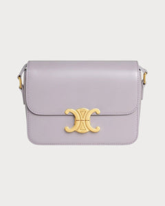 CELINE Triomphe Bag Shiny Calfskin Black Shiny Calfskin(Teen/Many) - LONDONKELLY 英国名牌代购
