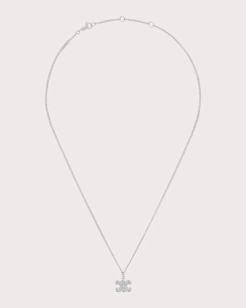CELINE Triomphe Rhinestone Necklace Brass(2 Colors) - LONDONKELLY 英国名牌代购