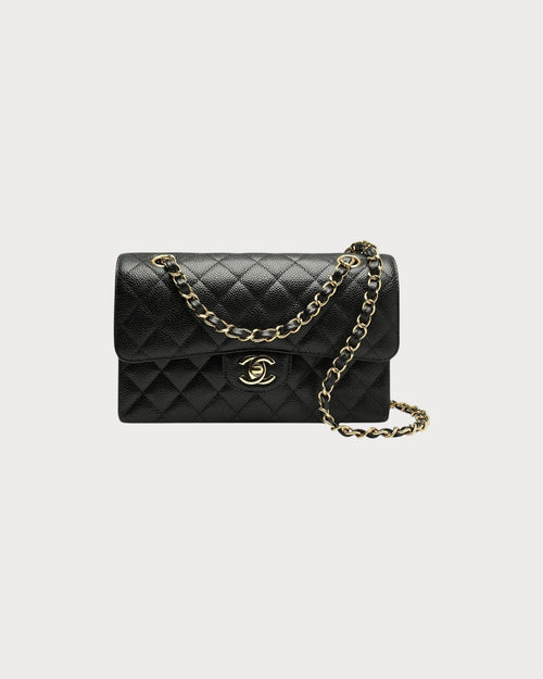 CHANEL A01112 Small Classic Flap Grained Calfskin Black | 香奈儿 经典手袋 (细码23CM/黑色) - LONDONKELLY 英国名牌代购