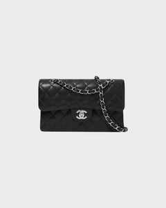 CHANEL A01112 Small Classic Flap Grained Calfskin Black | 香奈儿 经典手袋 (细码23CM/黑色) - LONDONKELLY 英国名牌代购
