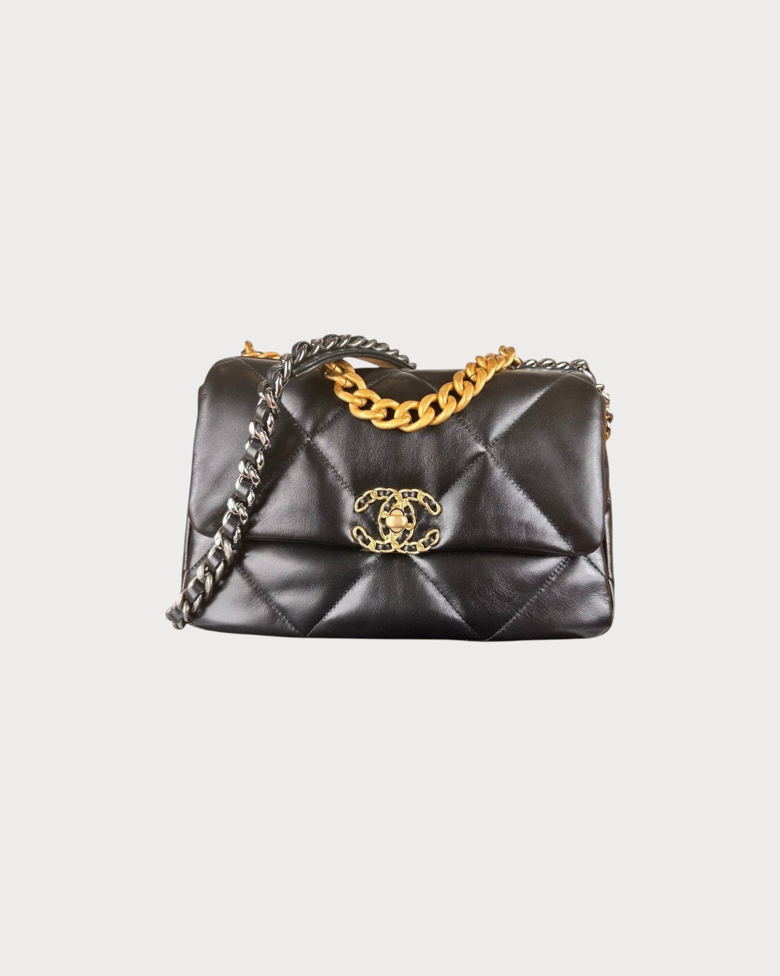 CHANEL AS1160 19 Bag Shiny Lambskin(Small/2 Colors) | LONDONKELLY