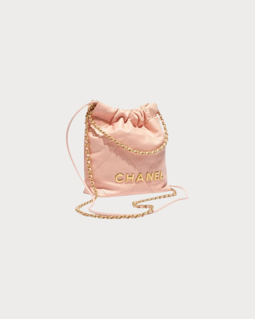 CHANEL AS3980 22 Mini Bag | 香奈儿 迷你手袋 (黑色/白字) - LONDONKELLY 英国名牌代购