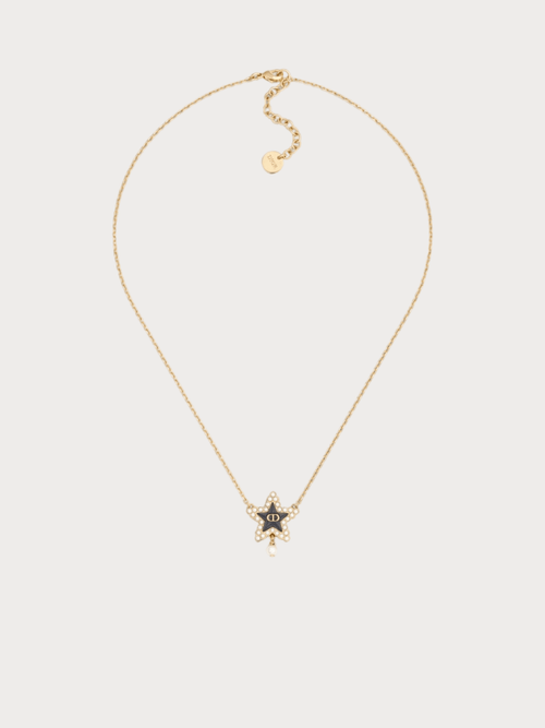 CHRISTAIN DIOR Petit CD Lucky Baroque Necklace(Deep Ocean Blue) - LONDONKELLY 英國名牌代購