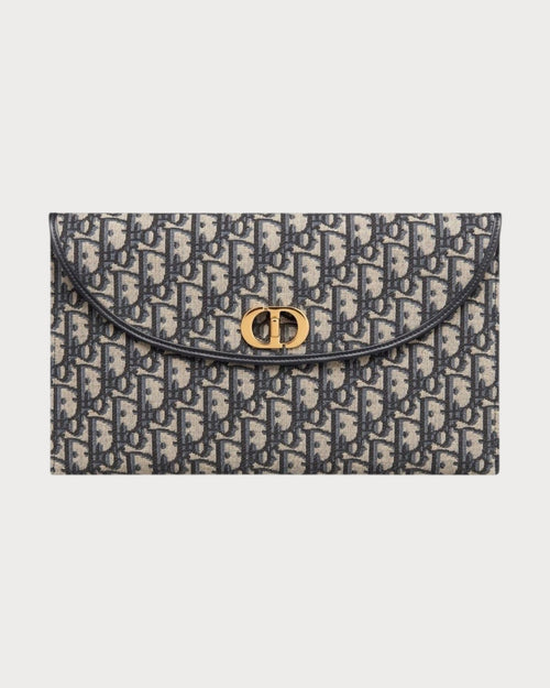 CHRISTIAN DIOR 30 Montaigne Avenue Pouch with Flap | 迪奥 手袋 (蓝色老花) - LondonKelly 英国名牌代购