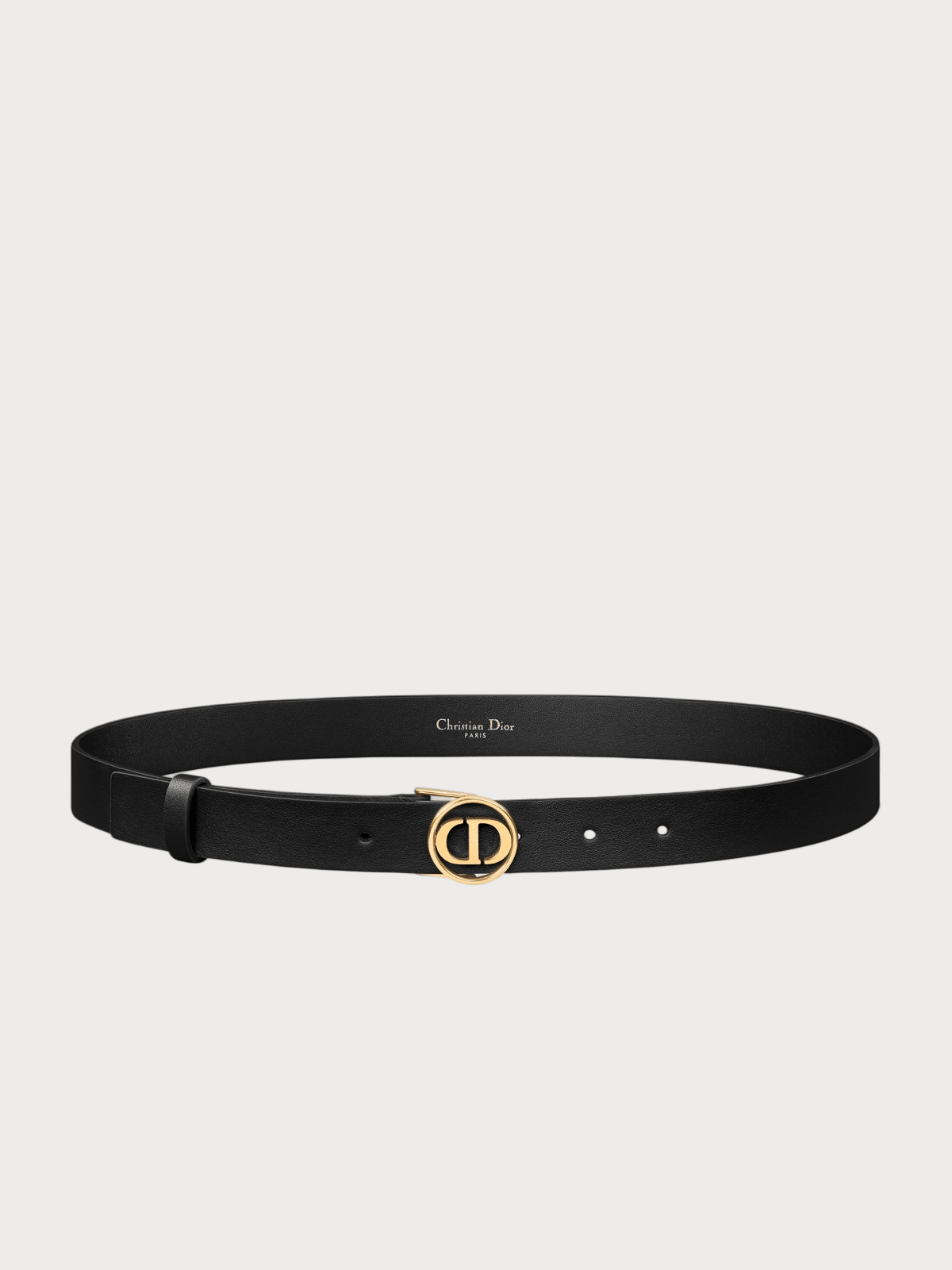 CHRISTIAN DIOR 30 Montaigne Circled Belt(25MM/Black) | LONDONKELLY