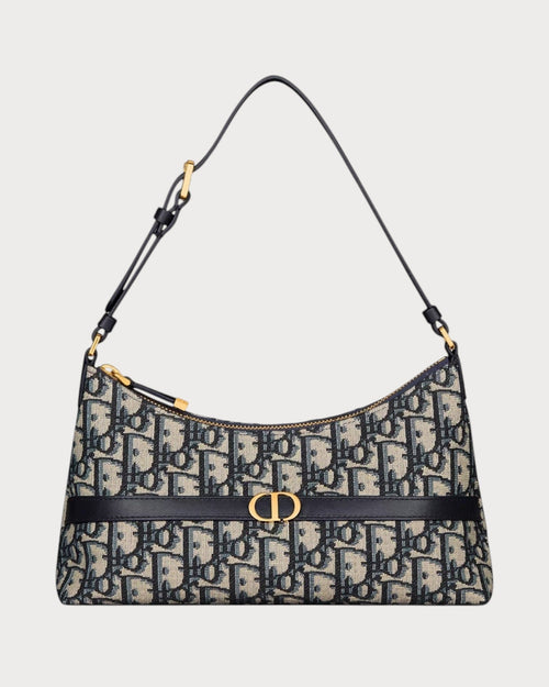 CHRISTIAN DIOR 30 Montaigne Mini Hobo Shoulder Bag | 迪奥 腋下袋 (蓝色老花) - LONDONKELLY 英国名牌代购