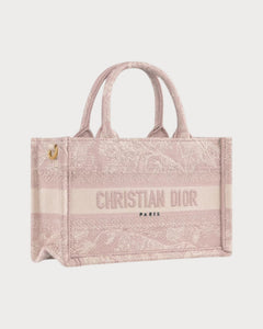 CHRISTIAN DIOR Dior Book Tote With Strap Oblique Embroidery Canvas(Mini/3 Colors) - LONDONKELLY 英国名牌代购