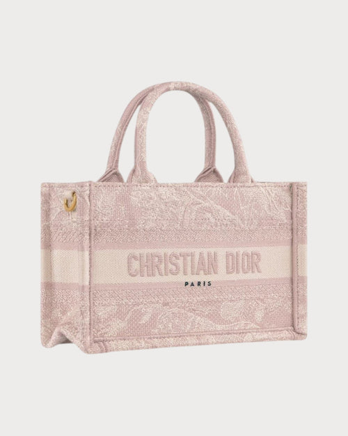 CHRISTIAN DIOR Dior Book Tote With Strap Oblique Embroidery Canvas(Mini/3 Colors) - LONDONKELLY 英国名牌代购