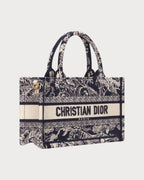 CHRISTIAN DIOR Dior Book Tote With Strap Oblique Embroidery Canvas(Mini/3 Colors) - LONDONKELLY 英国名牌代购
