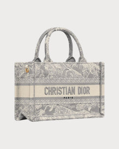 CHRISTIAN DIOR Dior Book Tote With Strap Oblique Embroidery Canvas(Mini/3 Colors) - LONDONKELLY 英国名牌代购