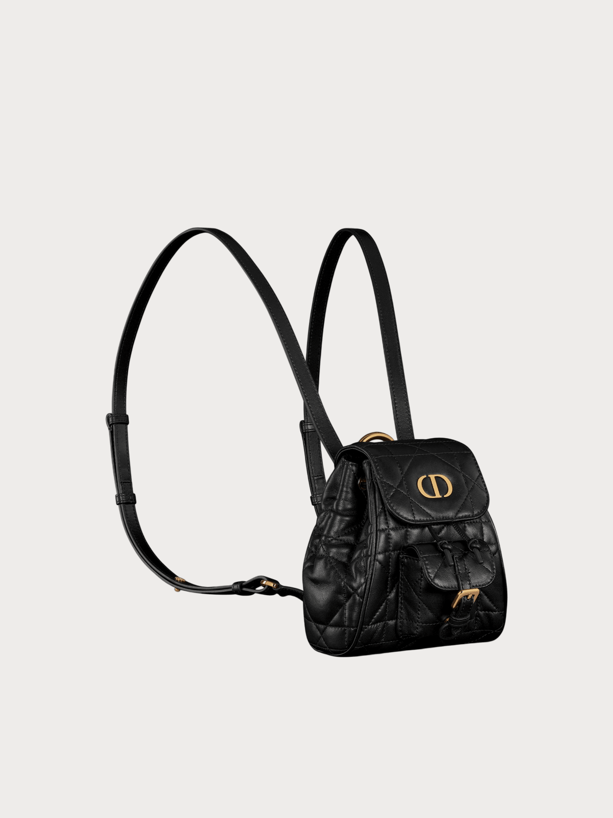 CHRISTIAN DIOR Dior Caro Backpack Macrocannage Lambskin(Nano/3