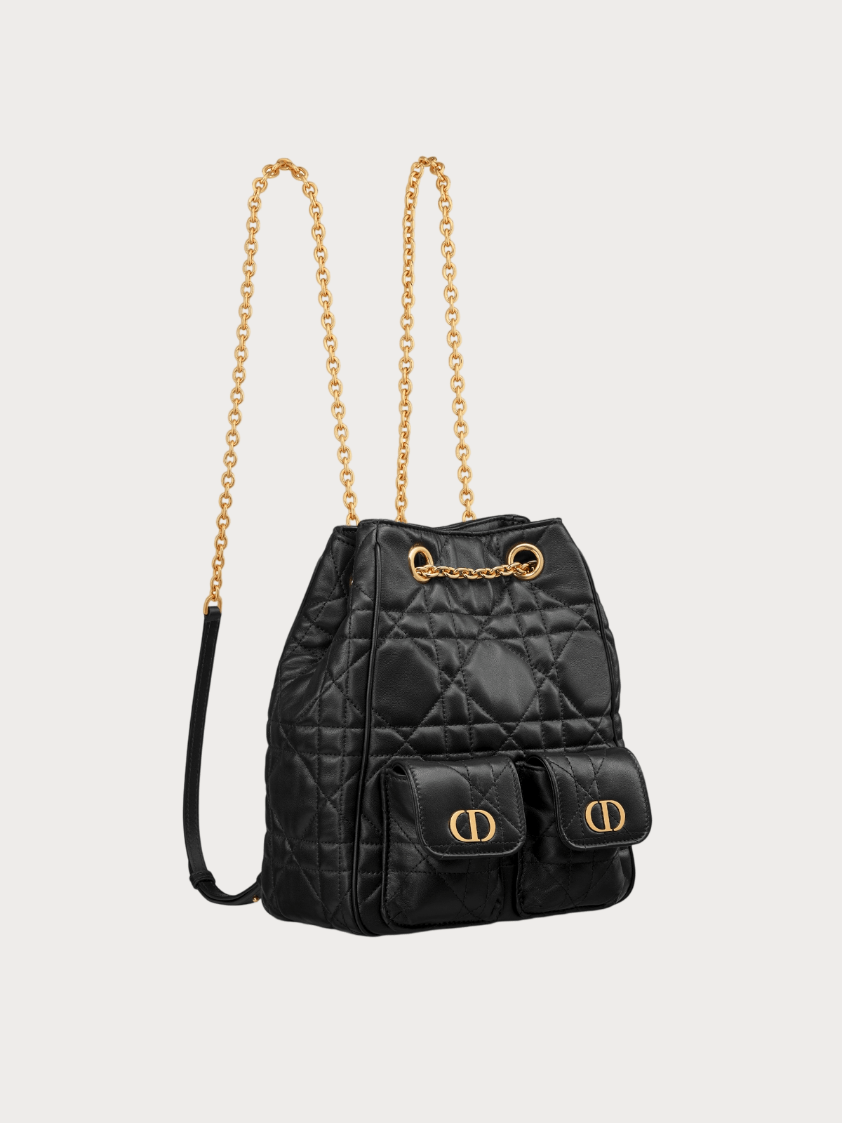 CHRISTIAN DIOR Dior Caro Multicarry Backpack with Chain(Medium/2 CHRISTIAN DIOR Dior Caro Multicarry Backpack with Chain(Medium/2