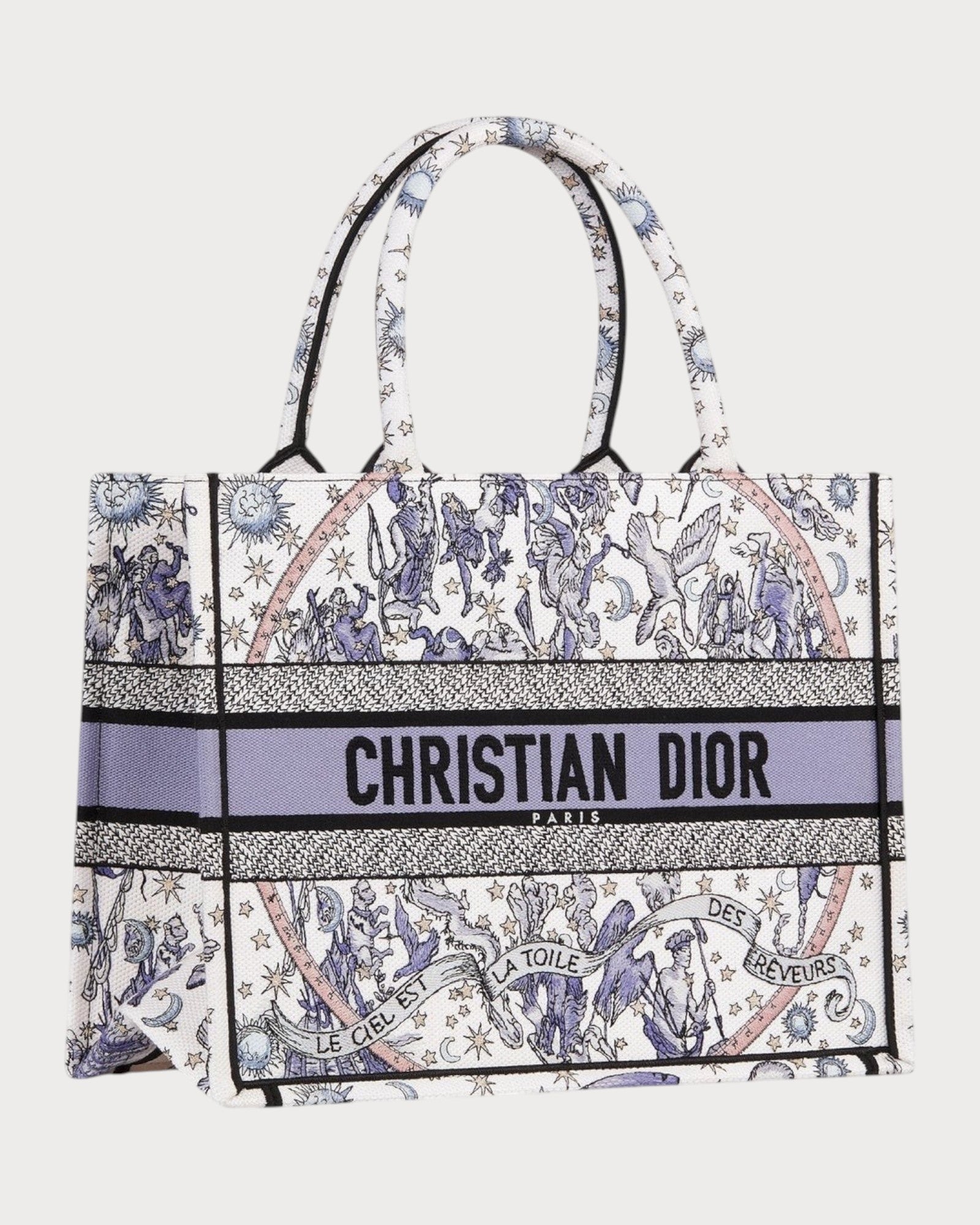 迪奥DIOR Lucky Medium DIOR Book Tote 手提袋Oblique刺绣帆布(中码