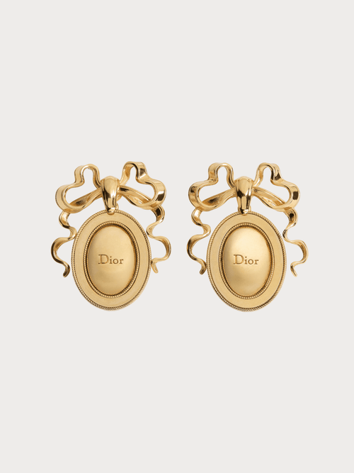 CHRISTIAN DIOR Dior Medaillon Earrings(Gold) - LONDONKELLY 英國名牌代購
