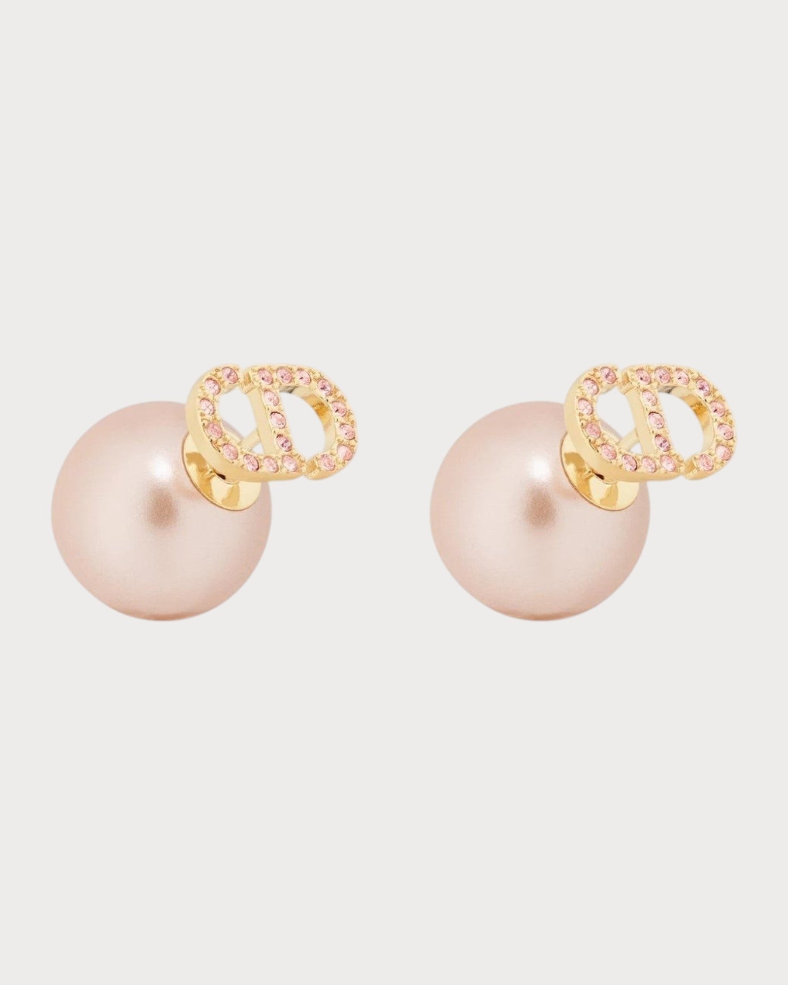 CHRISTIAN DIOR Dior Tribales Earrings Gold-Finish Metal with