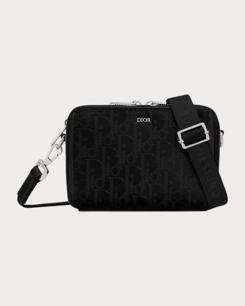 CHRISTIAN DIOR Men's Zipped Pouch with Strap | 迪奥 男仕手袋 (黑色) - LONDONKELLY 英国名牌代购