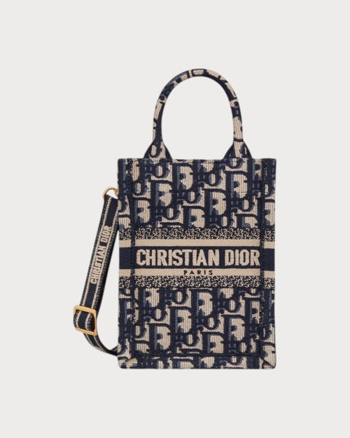 CHRISTIAN DIOR Mini Book Tote Phone Bag | 迪奥 迷你手机袋 (蓝色老花) - LondonKelly 英国名牌代购