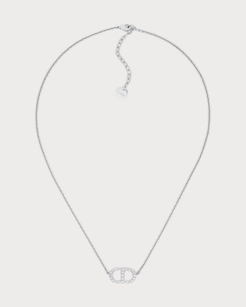 CHRISTIAN DIOR Petit CD Necklace | 迪奥 颈链 (银色) - LONDONKELLY 英国名牌代购