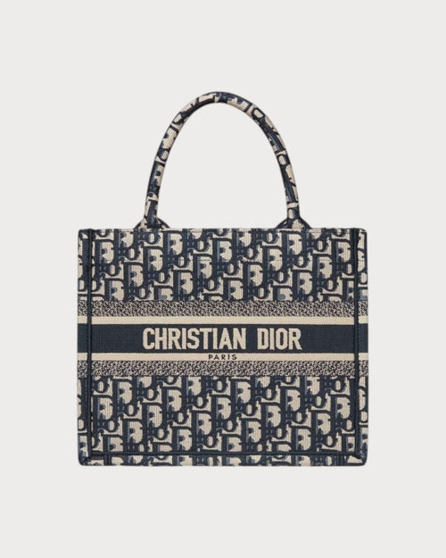 CHRISTIAN DIOR Small Book Tote | 迪奧 手提袋 (小碼/藍色老花) - LONDONKELLY