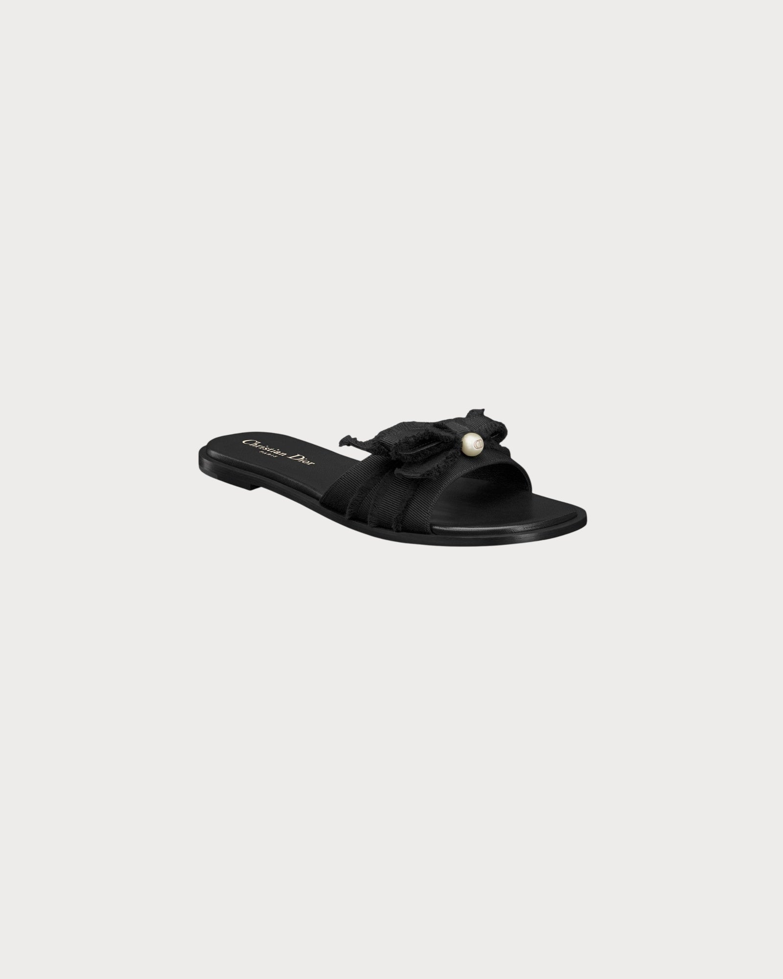 CHRISTIAN DIOR Women's Adiorable Slide Lambskin(Black