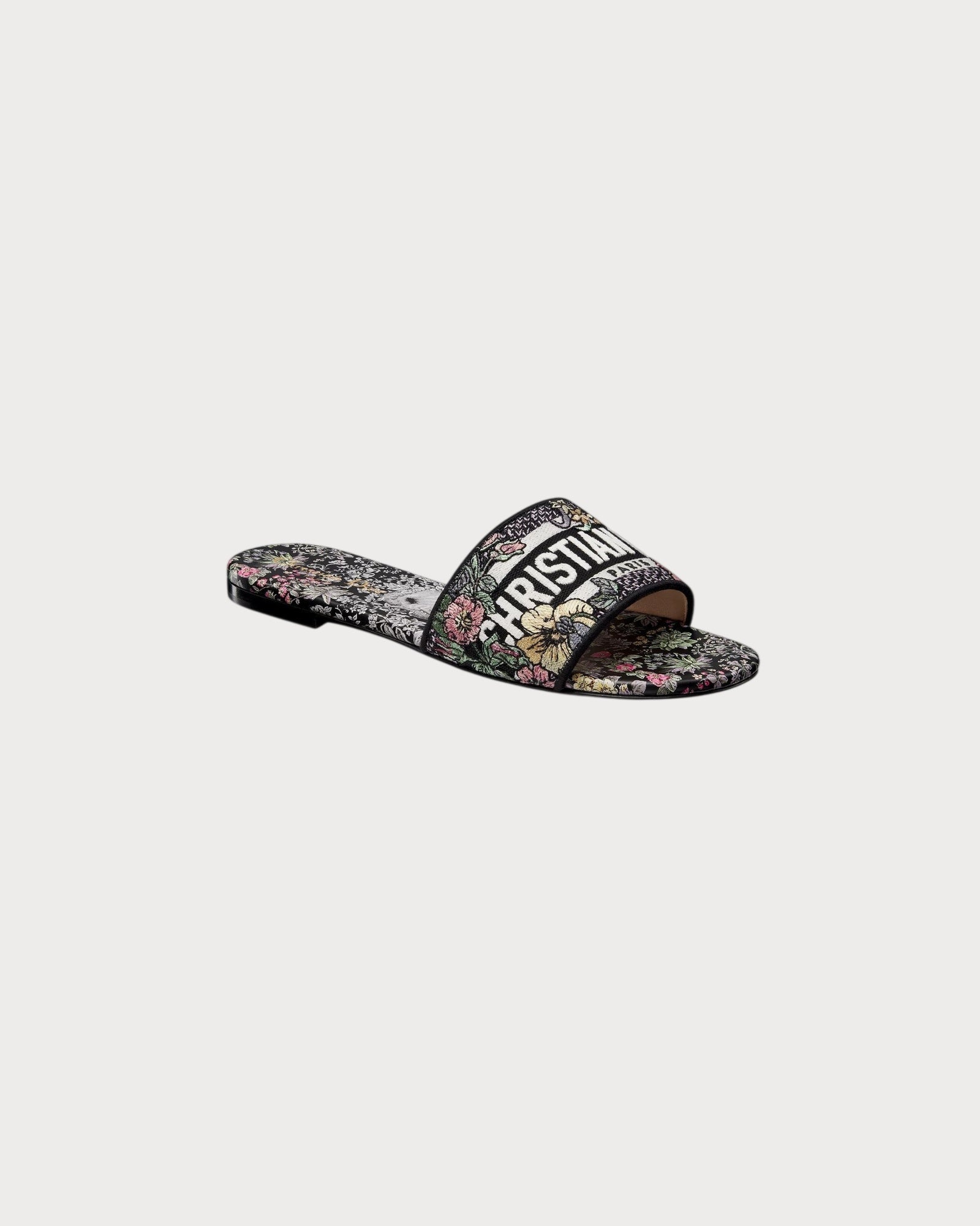 CHRISTIAN DIOR Women's Dway Slide Cotton(Black) | LONDONKELLY