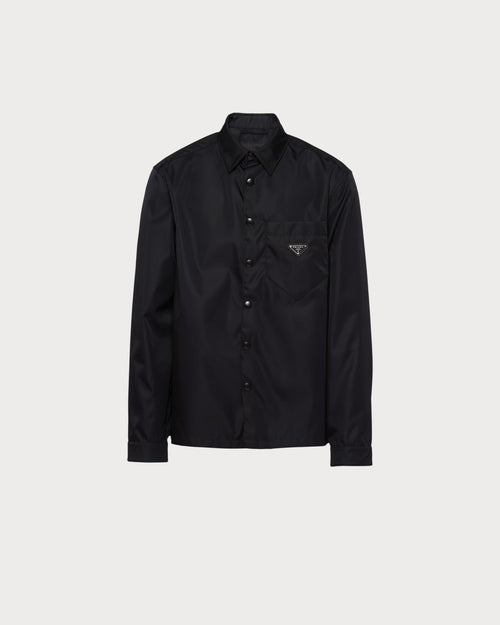 PRADA Men's Re-Nylon Shirt Black | 普拉达 男仕恤衫 (黑色)